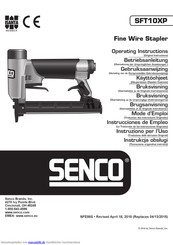 Senco SFT10XP Betriebsanleitung