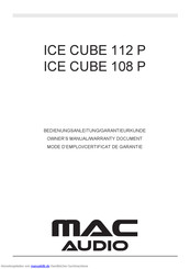 MAC Audio ICE CUBE 112 P Bedienungsanleitung