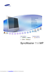 Samsung SyncMaster 711MP Bedienungsanleitung
