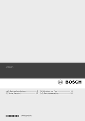 Bosch NKC8..P-Serie Gebrauchsanleitung