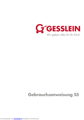 Gesslein S5 Gebrauchsanweisung