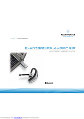 Plantronics AUDIO 910 Benutzerhandbuch