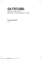 Gigabyte GA-770T-USB3 Benutzerhandbuch
