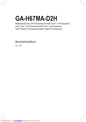 Gigabyte GA-H67MA-D2H Benutzerhandbuch