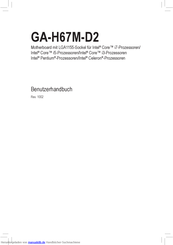 Gigabyte GA-H67M-D2 Benutzerhandbuch