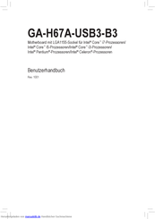 Gigabyte GA-H67A-USB3-B3 Benutzerhandbuch