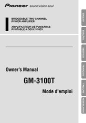 Pioneer GM-3100T Bedienungsanleitung