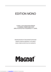 Magnat Edition Mono Bedienungsanleitung