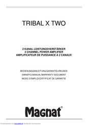 Magnat tribal x two Bedienungsanleitung