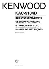 Kenwood KAC-9104D Bedienungsanleitung