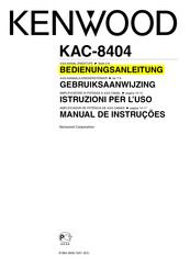 Kenwood KAC-8404 Bedienungsanleitung