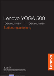 Lenovo Yoga 500 Bedienungsanleitung