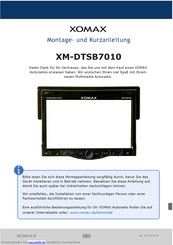 Xomax XM-DTSB7010 Montage- Und Kurzanleitung