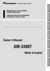 Pioneer GM-3300T Bedienungsanleitung