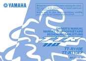 Yamaha TT-R110EF Bedienungsanleitung
