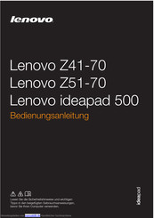Lenovo ideapad 500 Bedienungsanleitung