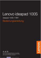 Lenovo Ideapad 100s Bedienungsanleitung
