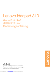 Lenovo ideapad 310-15IAP Bedienungsanleitung