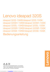 Lenovo ideapad 320SR-15IKB Bedienungsanleitung