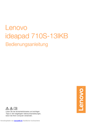 Lenovo ideapad 710S-13IKB Bedienungsanleitung
