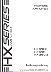 Audio System HX170.2 Bedienungsanleitung