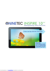 Ninetec INSPIRE 10 Bedienungsanleitung