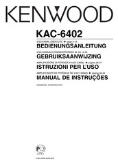Kenwood KAC-6402 Bedienungsanleitung