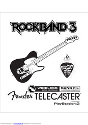 Mad Catz Rock Band 3 Wireless Fender Telecaster Guitar Controller Handbuch