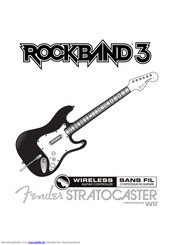 Mad Catz Rock Band 3 Wireless Fender Stratocaster Guitar Controller Handbuch
