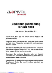 A-Rival BioniQ 1001 Bedienungsanleitung