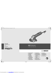 Bosch GWS Professional 7-115 E Originalbetriebsanleitung