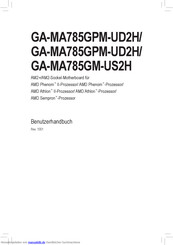 Gigabyte GA-MA785GPM-UD2H Benutzerhandbuch