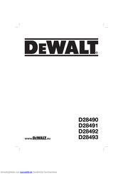 DeWalt D28490 Originalanweisungen