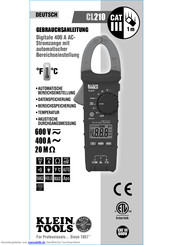 Klein Tools CL210 Gebrauchsanleitung