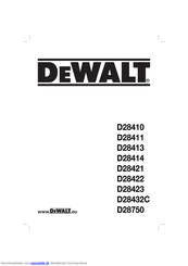 DeWalt D28750 Originalanweisungen