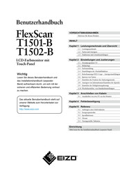 Eizo FlexScan T1501-B Benutzerhandbuch