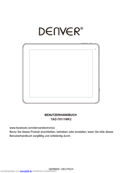 Denver TAD-70111MK2 Benutzerhandbuch