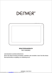 Denver TAD-10082MK2 Benutzerhandbuch