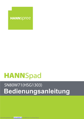 Hannspree HANNSpad SN80W71 Bedienungsanleitung