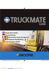 Snooper Truckmate S2000 Kurzanleitung