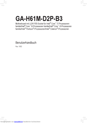 Gigabyte GA-H61M-D2P-B3 Benutzerhandbuch