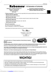 Robomow S-SERIE Betriebsanleitung