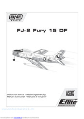 E-FLITE BNF Basic FJ-2 Fury 15 DF Bedienungsanleitung