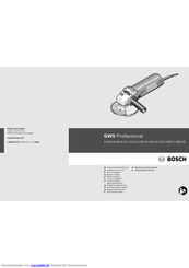 Bosch GWS Professional 6-125 E Originalbetriebsanleitung