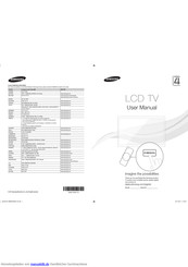 Samsung LE26D450 Benutzerhandbuch