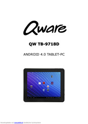 Qware QW TB-9718D Benutzerhandbuch