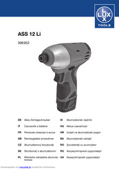 Lux Tools ASS 12 Li Originalbetriebsanleitung