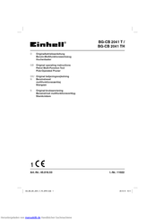 Einhell BG-CB 2041 T Originalbetriebsanleitung