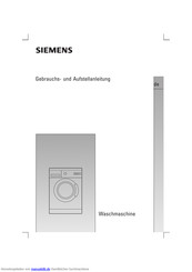 Siemens wxl 1425 Gebrauchsanleitung
