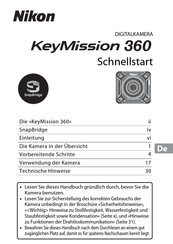 Nikon KeyMission 360 - Actioncam Handbuch